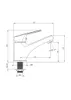 Basin mixer with lever for cold or mixed water Anteprima dell’immagine prodotto 2