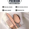 Vesteel 40-teiliges Kupferbesteck-Set für 8 Personen, Produktbild-Vorschau 3