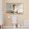 Wanddeko 120x80 cm - BadezimmerLama in der Badewanne, Produktbild-Vorschau 5
