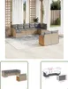 The Living Store 9-tlg. Garten-Sofagarnitur mit Kissen Produktbild-Vorschau 1