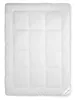 A white comforter or duvet laid flat on a white background. Produktbild-Vorschau