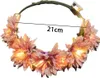 LED-Blumenkrone, Blumenkranz-Haarreif, leuchtender Produktbild-Vorschau 1