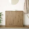 vidaXL Artisan dubový príborník 85x34x76 cm materiál na Náhľad obrázku produktu 3