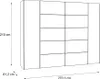 Kleiderschrank - 270 x 210 cm - Artisan Eiche Nachbildung - Produktbild-Vorschau 22
