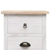 vidaXL Beistellschrank 35x25x87 cm Massivholz Paulownia Produktbild-Vorschau 4
