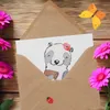 Mr. & Mrs. Panda Grußkarte Kneipenwirtin Herz - Weiß - Produktbild-Vorschau 3