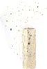 Tüll Stoff Rolle 9m x 15cm Sterne, weiß / gold Produktbild-Vorschau 1