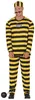 costume da galeotto giallo nero a righe per uomo taglia M - Anteprima dell’immagine prodotto 4