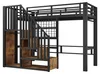 Letto a castello 90x200 cm con scaletta contenitore, Anteprima dell’immagine prodotto 11