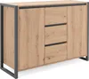 CALICOSY - Buffet 2 portes 3 tiroirs L120 cm - DENVER Voir les images du produit 3