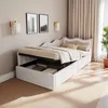 Letto imbottito UnboxG 90×200 cm in bianco, tessuto teddy - Anteprima dell’immagine prodotto 1