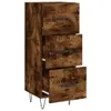 The Living Store Sideboard Räuchereiche 34,5x34x90 cm Produktbild-Vorschau 5