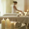 Velas Horeca, tipo "stumpen", color marfil, juego de 4 Vista previa de la imagen del producto 3