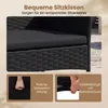 COSTWAY Polyrattan Gartenmöbel Set, Outdoor Gartengarnitur, Produktbild-Vorschau 6