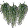 Fiori artificiali decorativi appesi, 3 pezzi, viola Anteprima dell’immagine prodotto 5