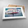 Gerahmtes Poster - Weißer Rahmen - Lofoten Dorf Angeln - Produktbild-Vorschau 3