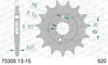 AFAM Kettenritzel 73305-15 Vorne Stahl Produktbild-Vorschau 1