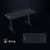 A diagram of a gaming desk with dimensions and weight capacity indicated. Produktbild-Vorschau