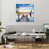 Bilder auf glas - Brücke See - 70x70cm - Glasbilder - Produktbild-Vorschau 6