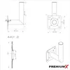 PremiumX 18cm Balkon-Ausleger ALU Geländer Rohr-Halterung Produktbild-Vorschau 6