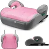 A pink and gray car seat booster is shown from multiple angles against a white background. Náhled obrázku produktu