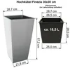 Hochkübel Finezia 30x30x57 weiss Produktbild-Vorschau 2