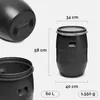 Garronda Set 2x 60 Liter Deckelfass Weithalsfass aus HDPE Produktbild-Vorschau 3