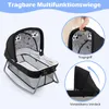 COSTWAY Lettino da viaggio 5 in 1, lettino con rotelle, Anteprima dell’immagine prodotto 5