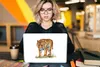MuchoWow® Laptop Aufkleber Sticker Cover Tiger - Gras - Produktbild-Vorschau 5
