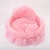 Spitze-Prinzessin Hund Katze Haustier-Bett-Sofa S (Rosa) Produktbild-Vorschau 2