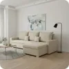 KomfortWelt24 Ecksofa mit Schlaffunktion und praktischem Produktbild-Vorschau 2