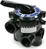 A black multi-port valve for a pool or spa system, shown against a white background. Produktbild-Vorschau
