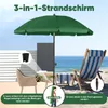 Sekey Sonnenschirm Rund Ø180cm Gartenschirm UV Schutz 50+ Produktbild-Vorschau 5