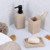 Set aus seifenspenderbecher und seifenschale aus polyresin Produktbild-Vorschau 2