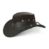 Country Luxus Western Cowboy Hut Reiten Leder Sonnenhut Produktbild-Vorschau 7