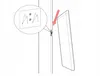 An illustration showing how to mount a wall panel. Podgląd zdjęcia produktu