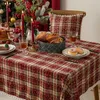 140x140cm Quadratisch Rot Weihnachten Tischdecke Produktbild-Vorschau 6