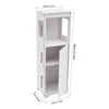 A white floor cabinet with dimensions indicated by text overlays. Náhled obrázku produktu