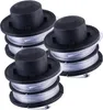 Three spools of trimmer line are stacked and arranged diagonally. Produktbild-Vorschau