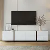 MODFU Mobiletto TV moderno basso con LED e lucido, Anteprima dell’immagine prodotto 9
