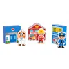 TOOKY TOY Drewniany Zestaw Budynków i Figurek Miasto Podgląd zdjęcia produktu 5