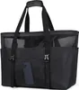 Strandtasche XXL Damen Badetasche Wasserdicht Mesh Beach Produktbild-Vorschau 1
