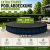 Poolabdeckplane rund schwarz – 200 g/m² Solar Poolabdeckung Produktbild-Vorschau 2