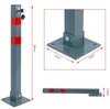 Poteau de parking pliable Barrière de parking 65cm Borne Voir les images du produit 6