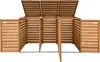 AXI Lex Cache Poubelle en Bois Marron - Abri poubelle pour Voir les images du produit 5