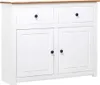 vidaXL Kredens biały 93x40x80 cm drewno sosnowe Panama Podgląd zdjęcia produktu 8