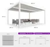 PURPLE LEAF Pergola 3,65x4,8m Wasserdicht Winterfest, Produktbild-Vorschau 2