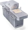 A stainless steel outdoor kitchen grill with multiple burners, a built-in cutting board, and a faucet. Produktbild-Vorschau