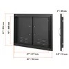 Porte d'accès au barbecue VEVOR, 762 x 533 x 46 mm, Double Voir les images du produit 8
