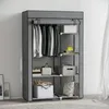 HOMCOM Kleiderschrank Stoffschrank mit 2 Kleiderstangen, 6 Produktbild-Vorschau 2